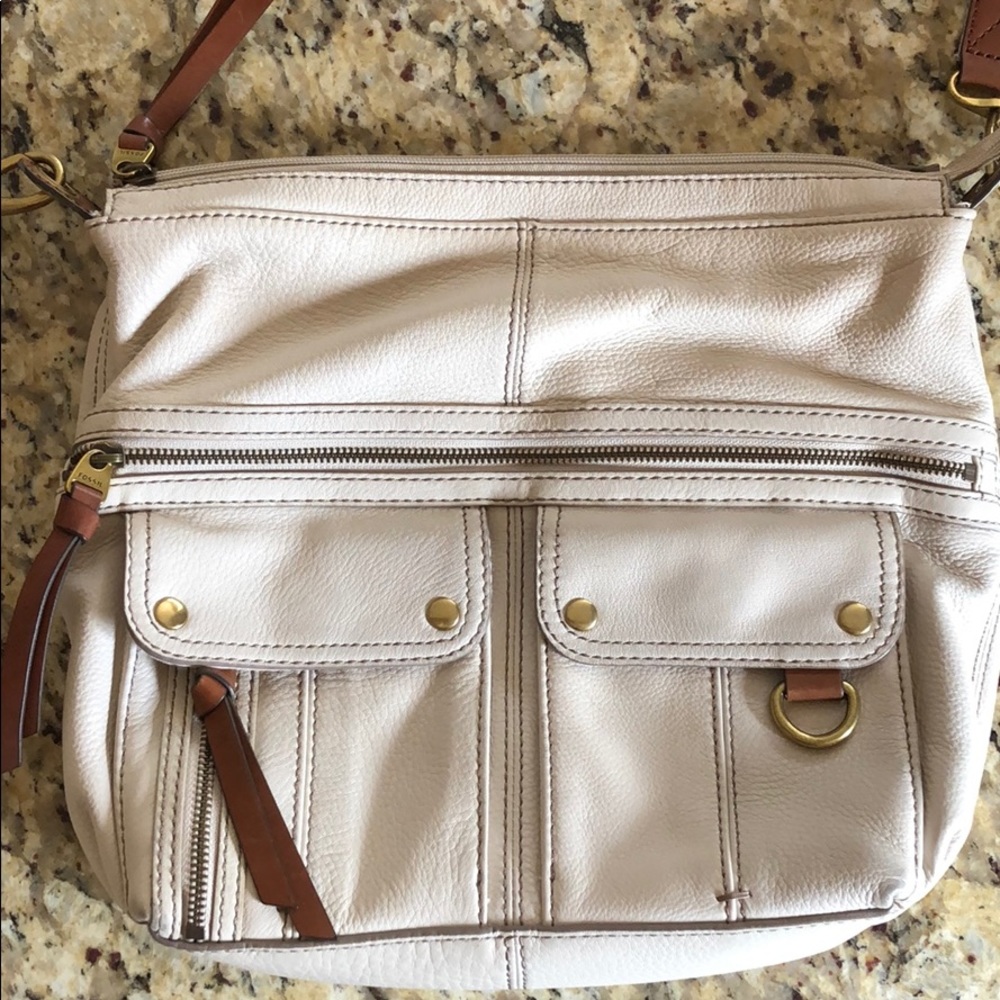 Fossil Leather Shoulder Bag